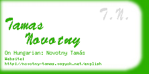 tamas novotny business card